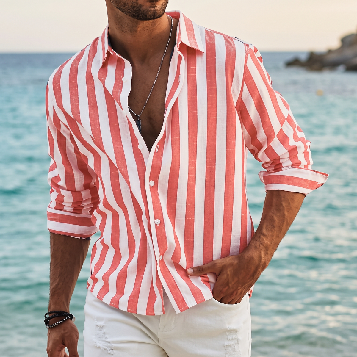 Aldebrook Lightweight Summer Shirt - Red