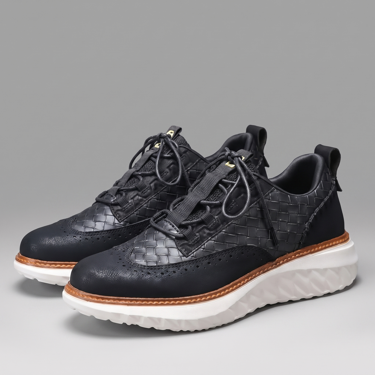Alden Leather-Look Sneaker - Black
