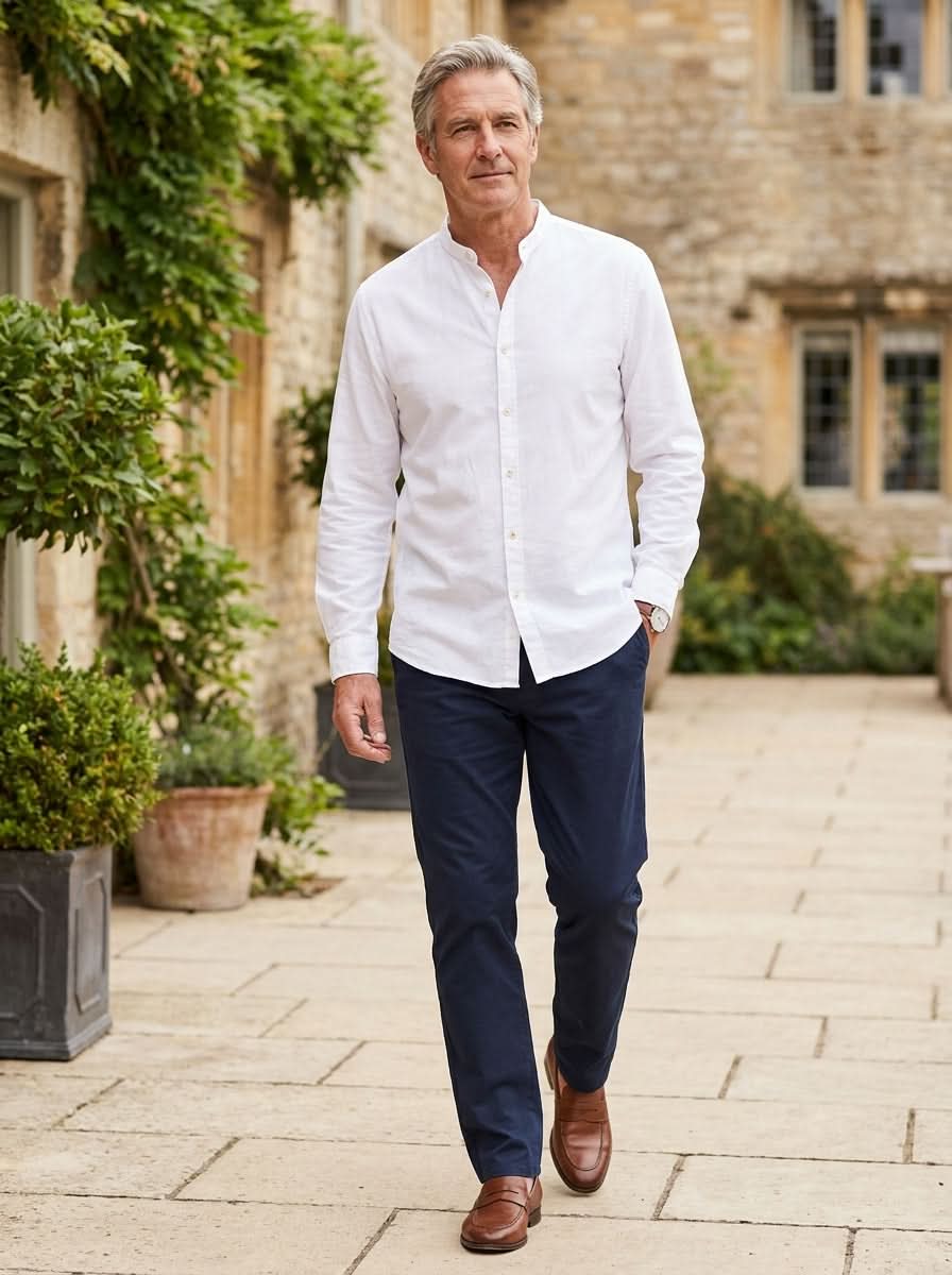Alderley Grandad Collar Shirt
