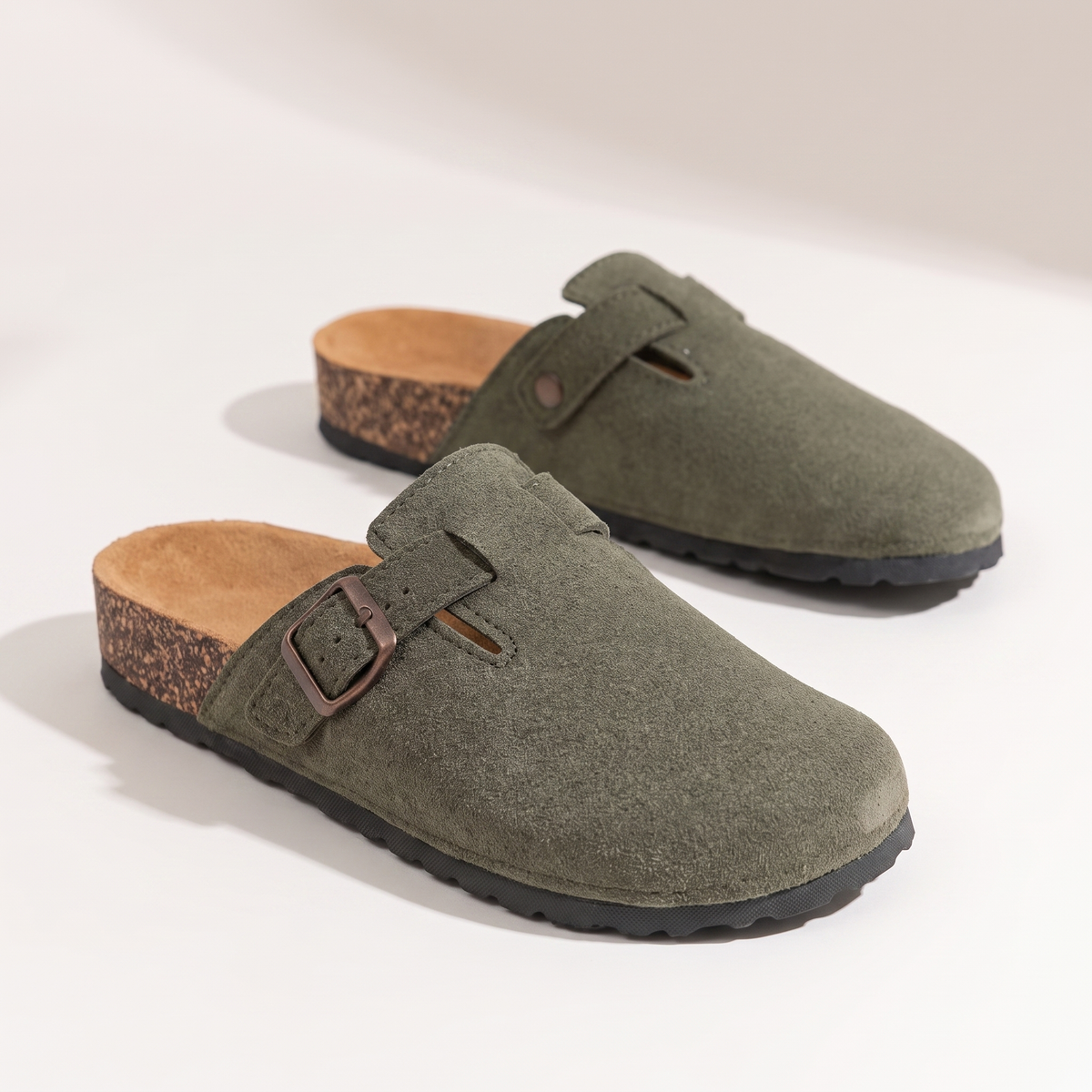 Aldervale Cushioned Toe-Post Sandals - Green