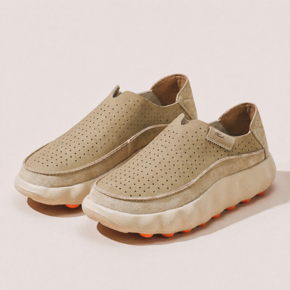Alderwick Pod-Grip Loafers - Apricot