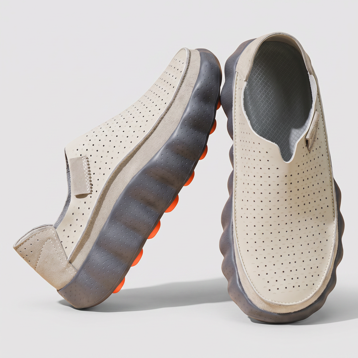 Alderwick Pod-Grip Loafers - Grey