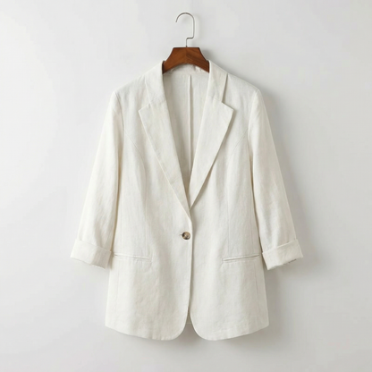 Alena Linen Blazer