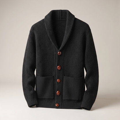 Alexander Matthew Vintage Cardigan - Nero Vecchio