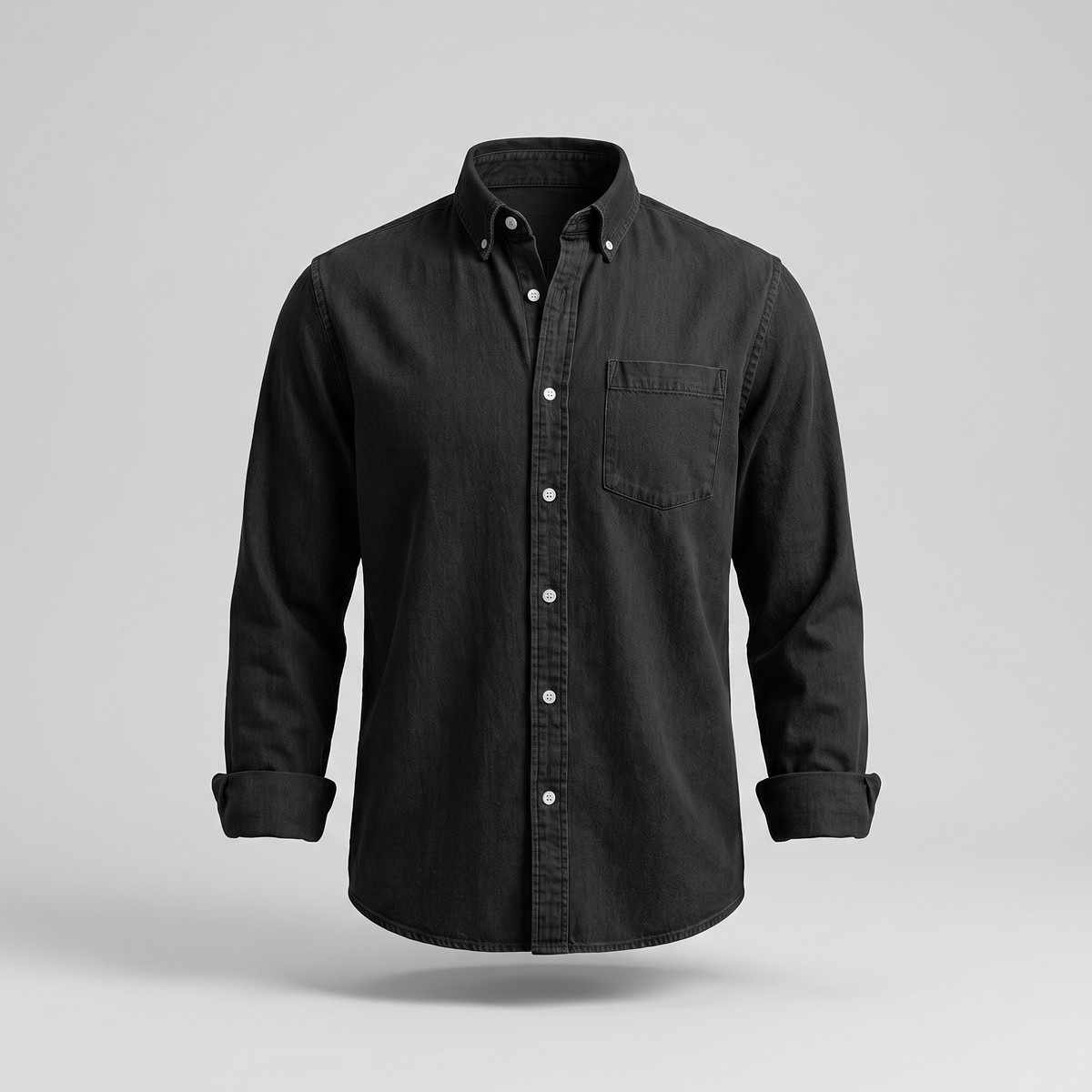 Alexandar Signature Denim Shirt - Black