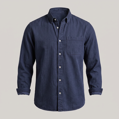 Alexandar Signature Denim Shirt - Dark Blue
