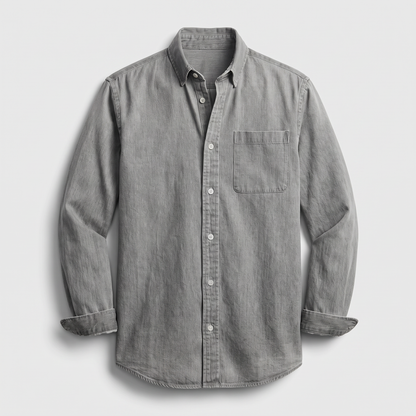 Alexandar Signature Denim Shirt - Grey
