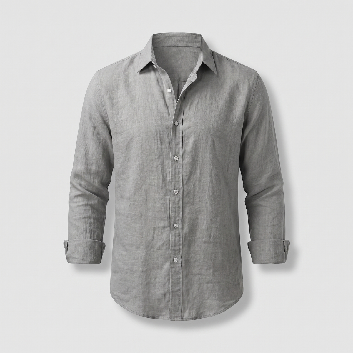 Alfie Linen Shirt - Grey