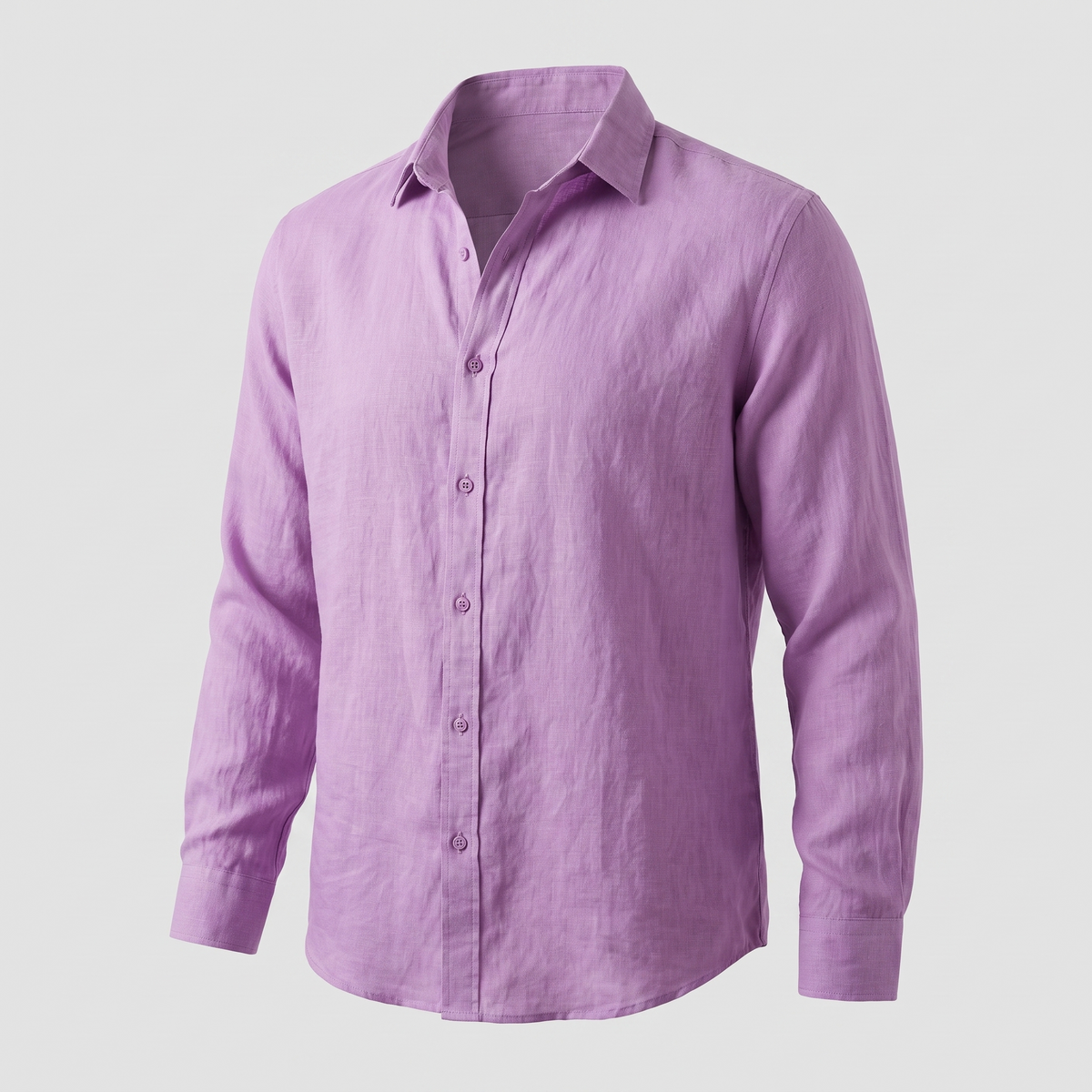 Alfie Linen Shirt - Violet