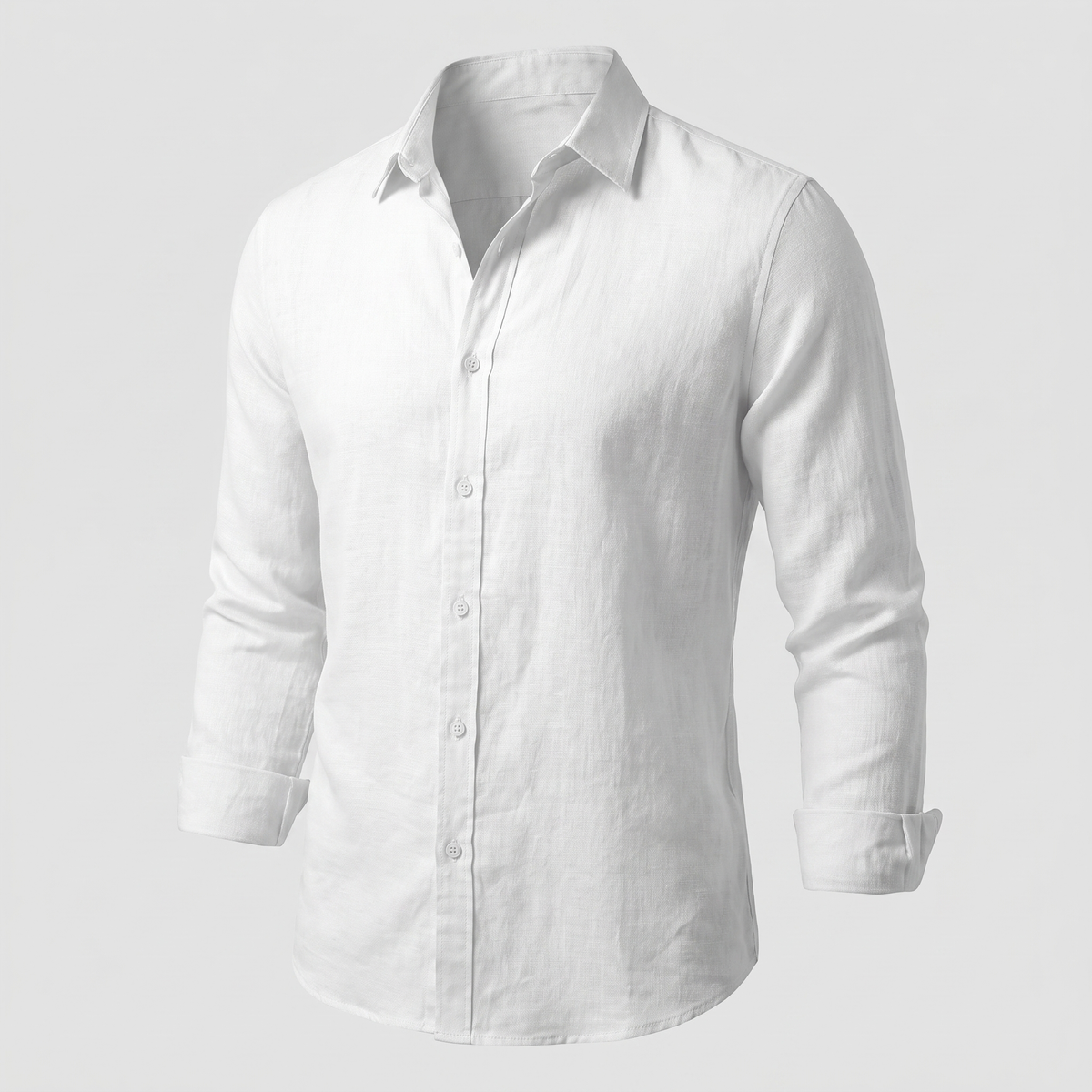 Alfie Linen Shirt - White