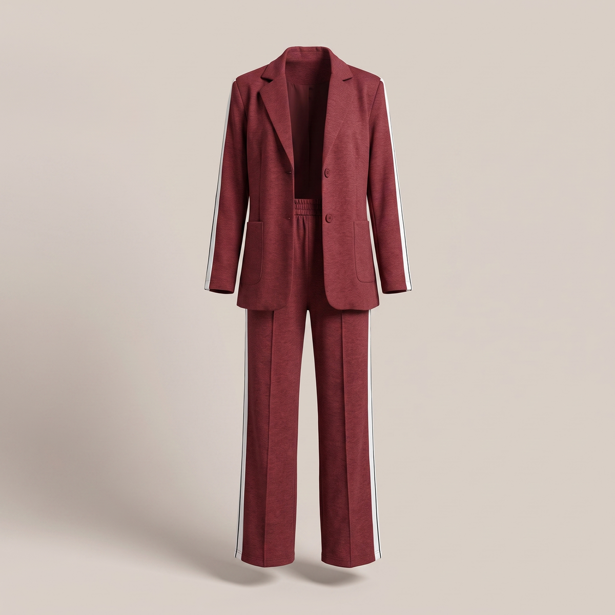 Alice Casual Office Suit - Dark Red