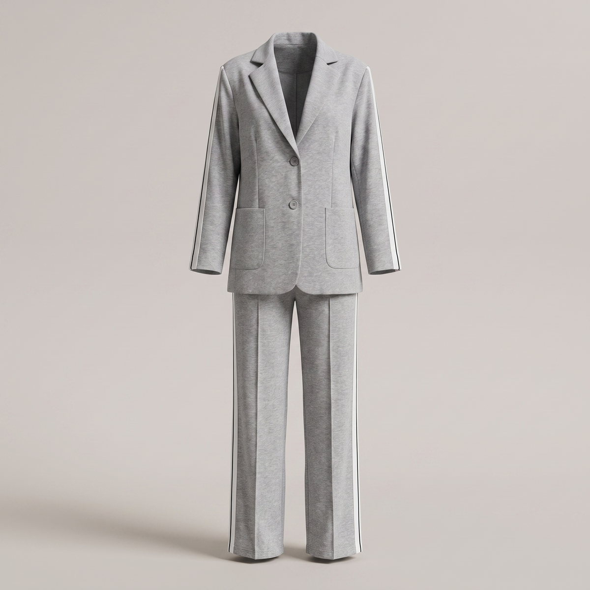 Alice Casual Office Suit - Grey