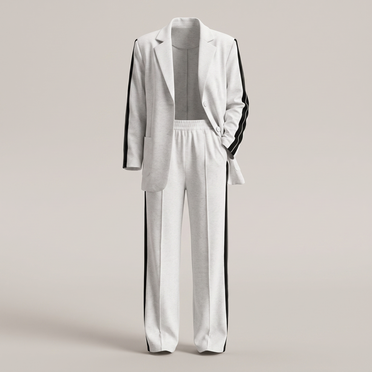 Alice Casual Office Suit - White