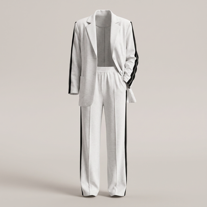 Alice Casual Office Suit - White