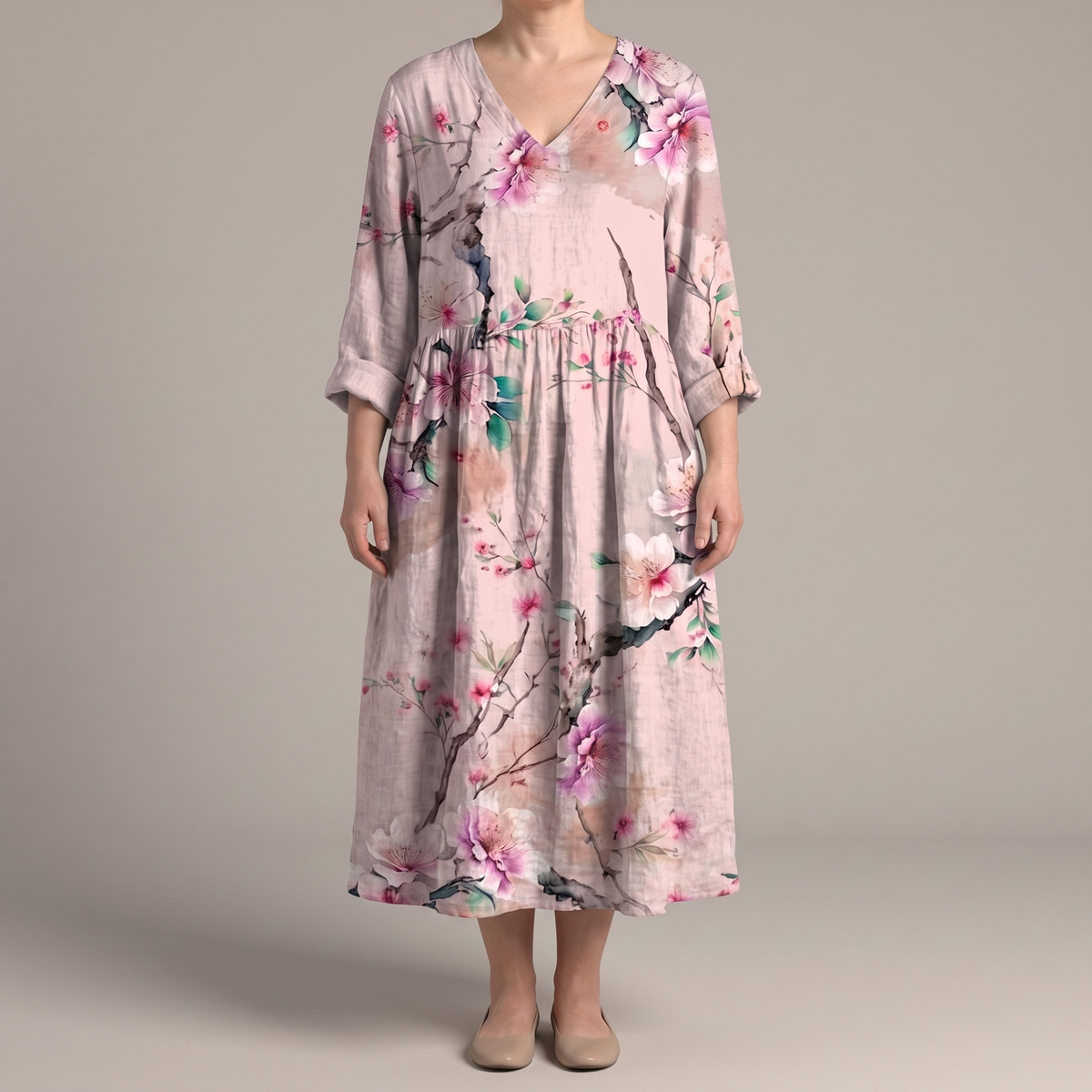 Alina Blossom Midi Dress