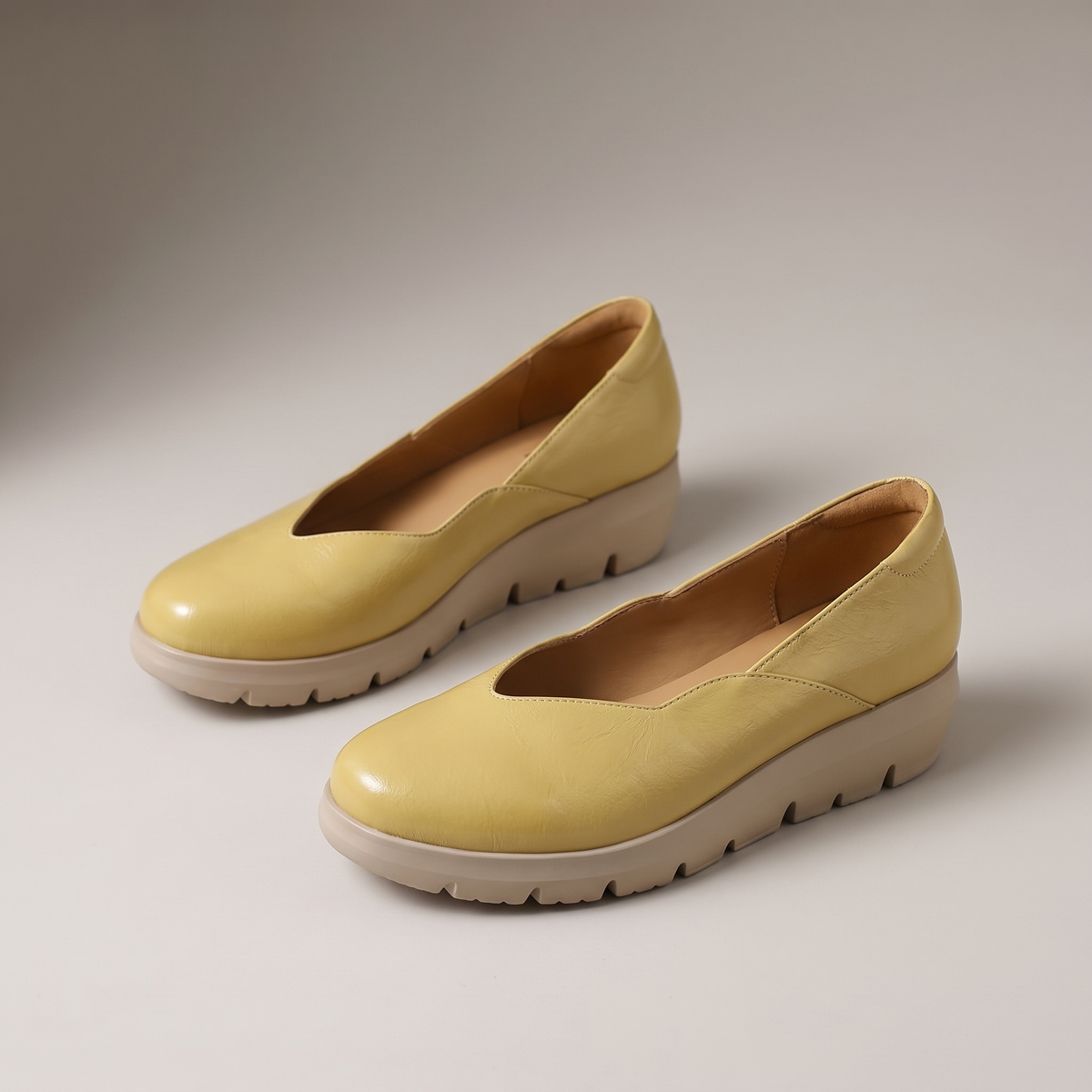 Alina Flats - Yellow