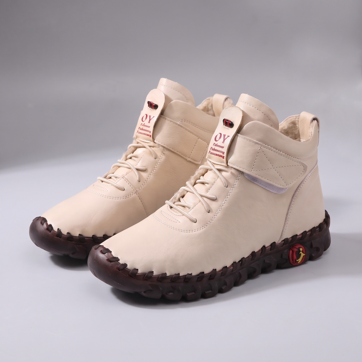 All-Day Support Ankle Shoes - Beige