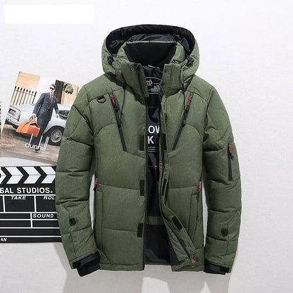 Alpine Puffer Jacket - Navy Green