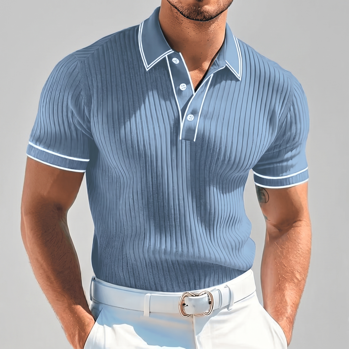 Alverstone Classic Polo Shirt - Light Blue