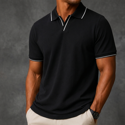 Alverwick Soft-Touch Polo Shirt - Black