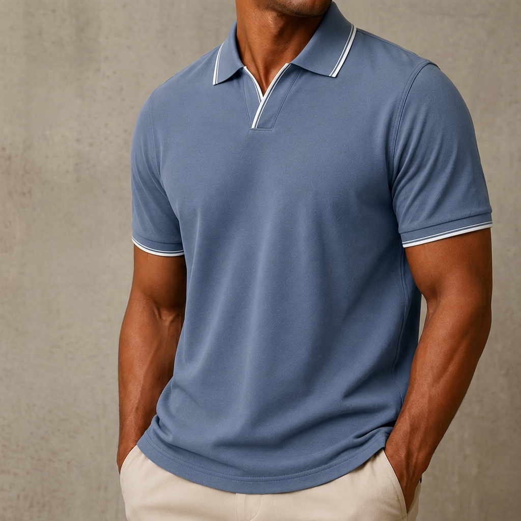 Alverwick Soft-Touch Polo Shirt - Blue