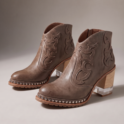 Amalynne Stylish Casual Boots - Brown