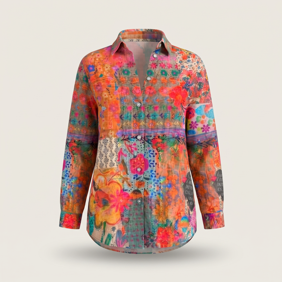 Amara Colorburst Blouse - Orange