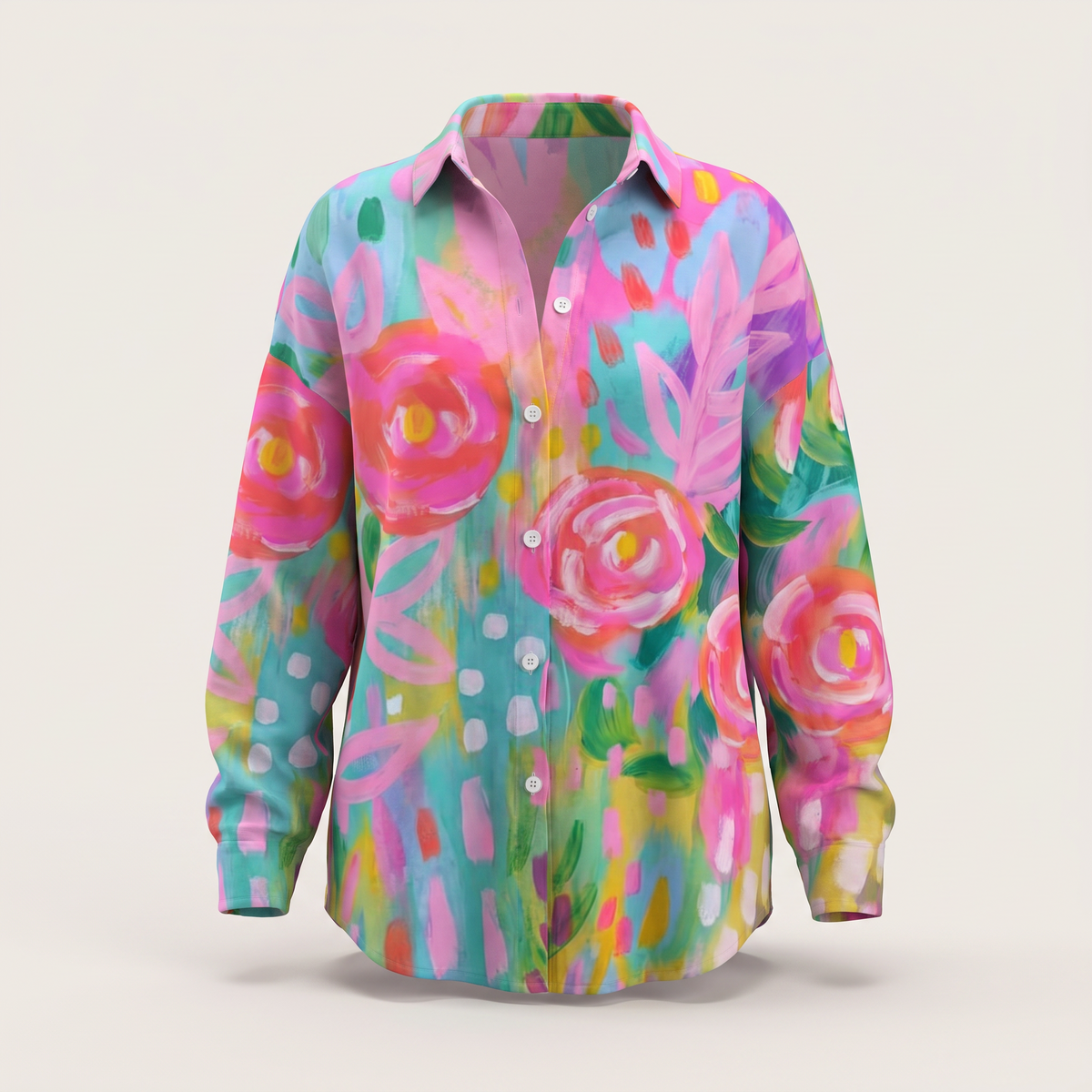 Amara Colorburst Blouse - Pink