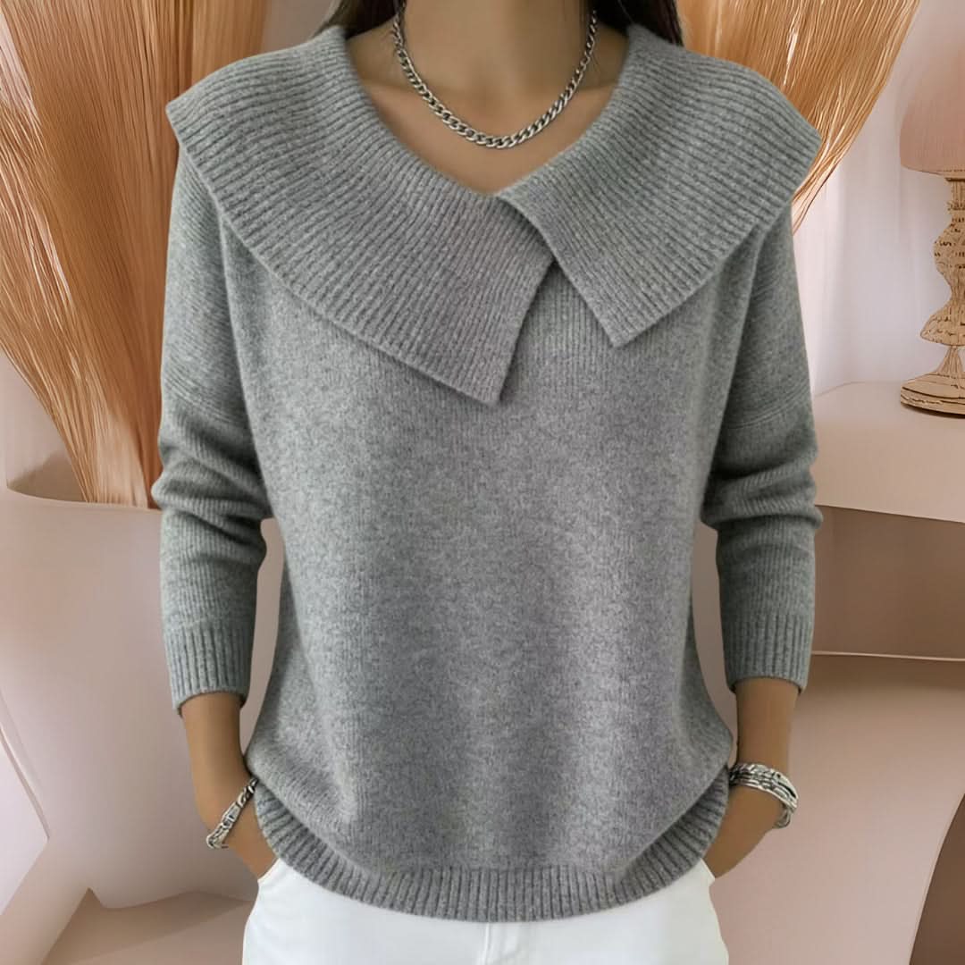 Amara Soft Knit Sweater - Grey