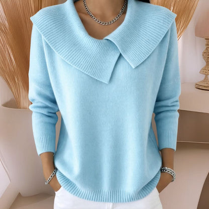 Amara Soft Knit Sweater - Light Blue