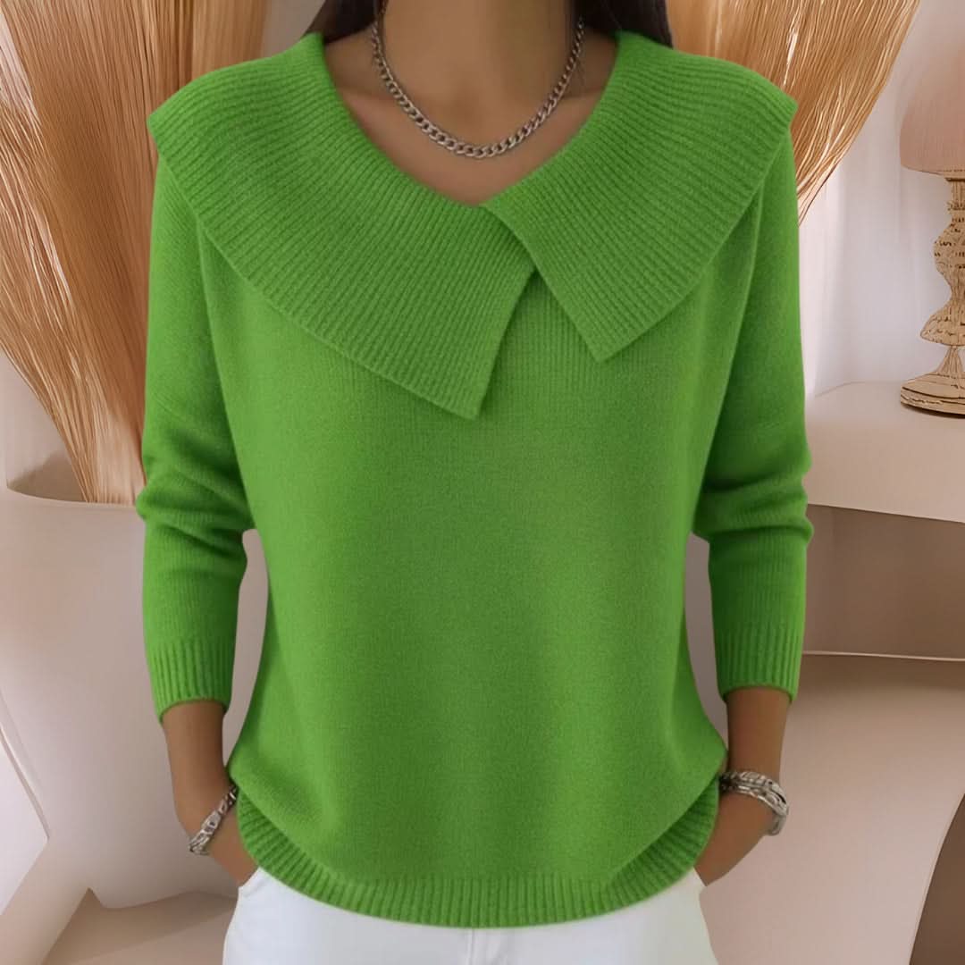 Amara Soft Knit Sweater - Light Green