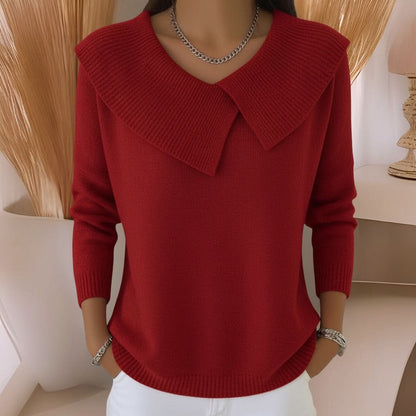 Amara Soft Knit Sweater - Red