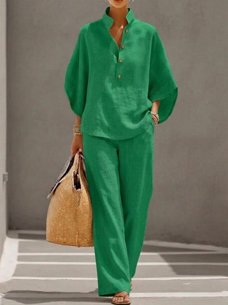 Amelia Batwing Set - Green