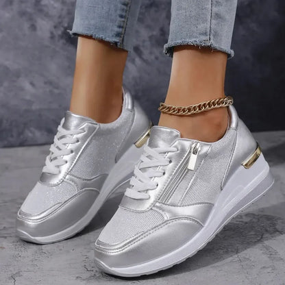 Amelia Comfort Step Trainers - Silver