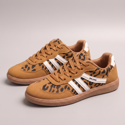 Amelia Comfort Trainers - Leopard Print