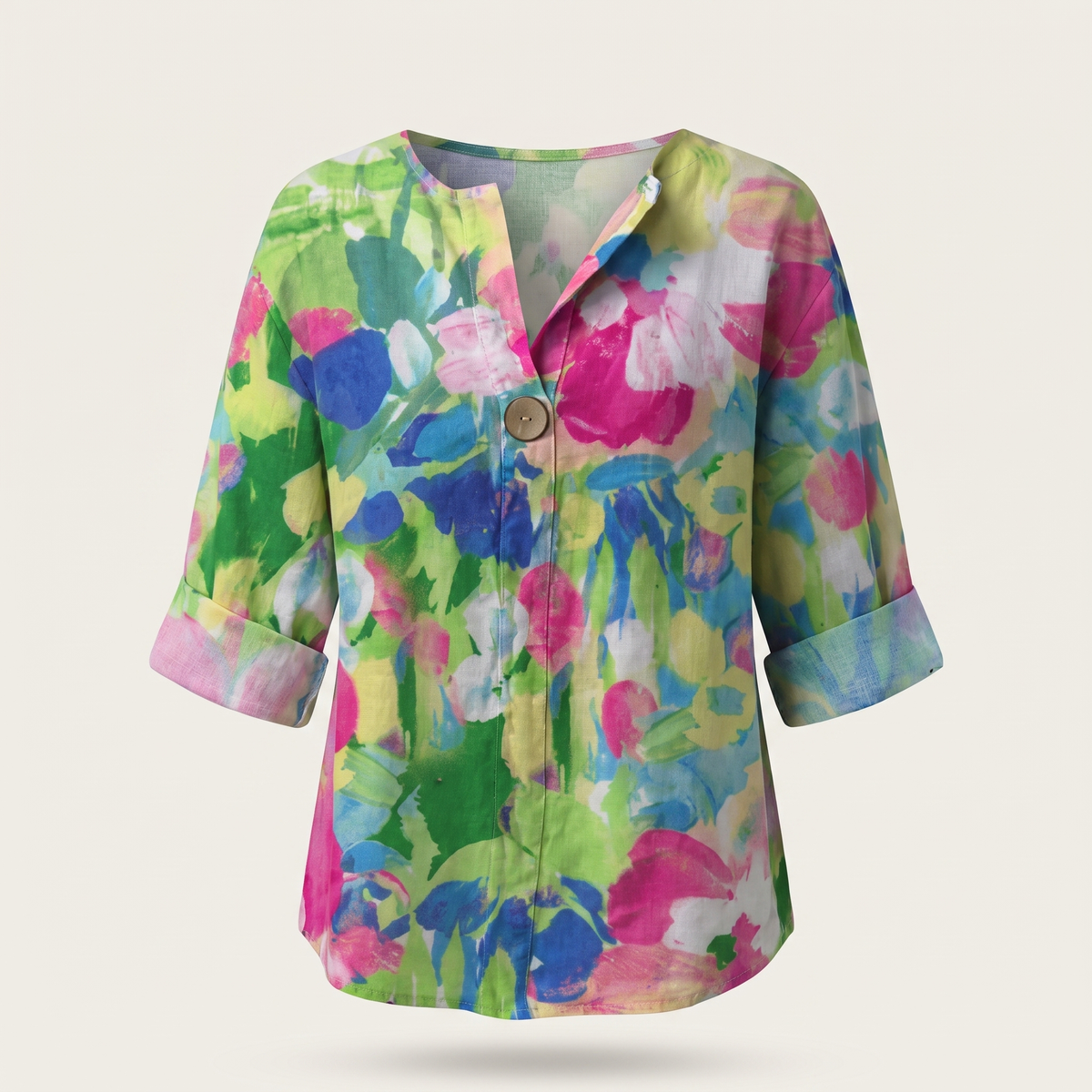 Amelia Light Bloom Blouse - Green