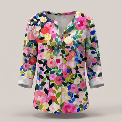 Amelia Light Bloom Blouse - Yellow