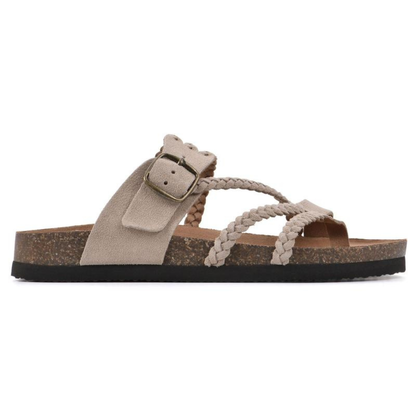 Hawthorne Cork Slip-Ons - Beige
