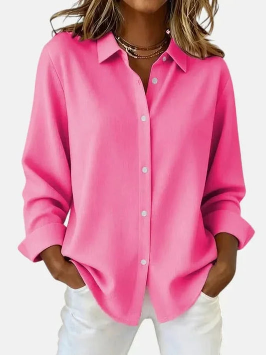 Amelie Grace Blouse - Fuchsia