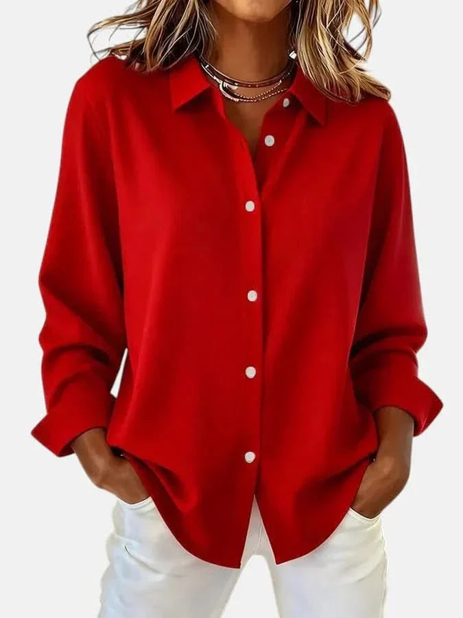 Amelie Grace Blouse - Red