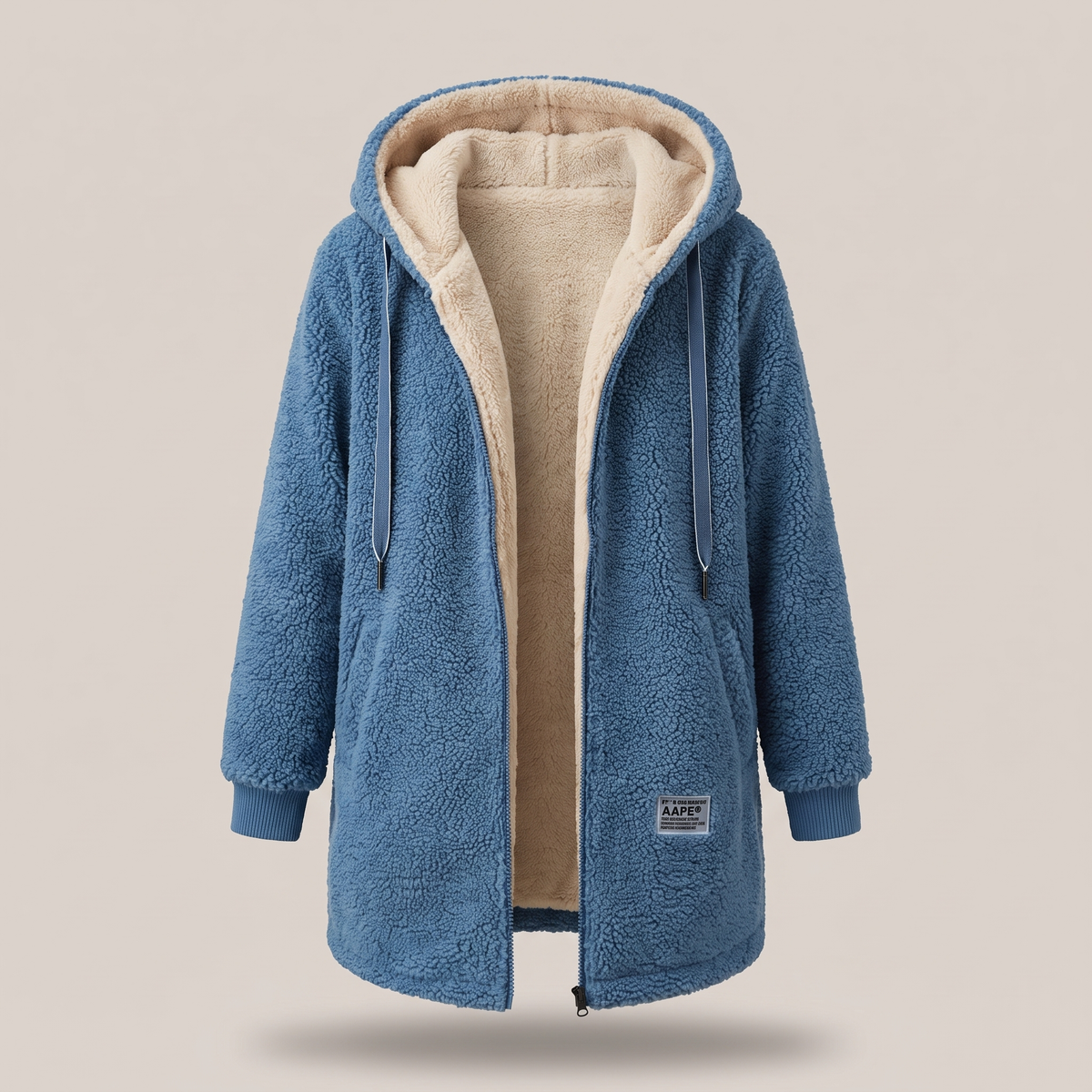 Amelie Relaxed V-Neck Jumper - Blue