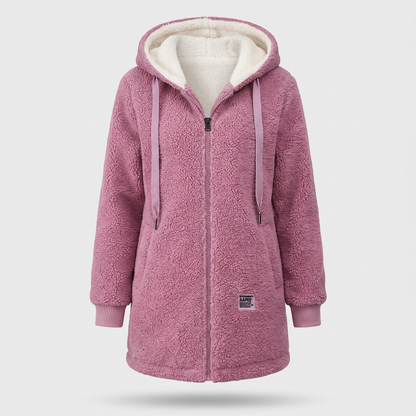 Amelie Relaxed V-Neck Jumper - Pink