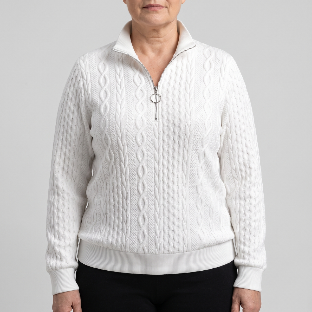 Amy Sweater with Zipper