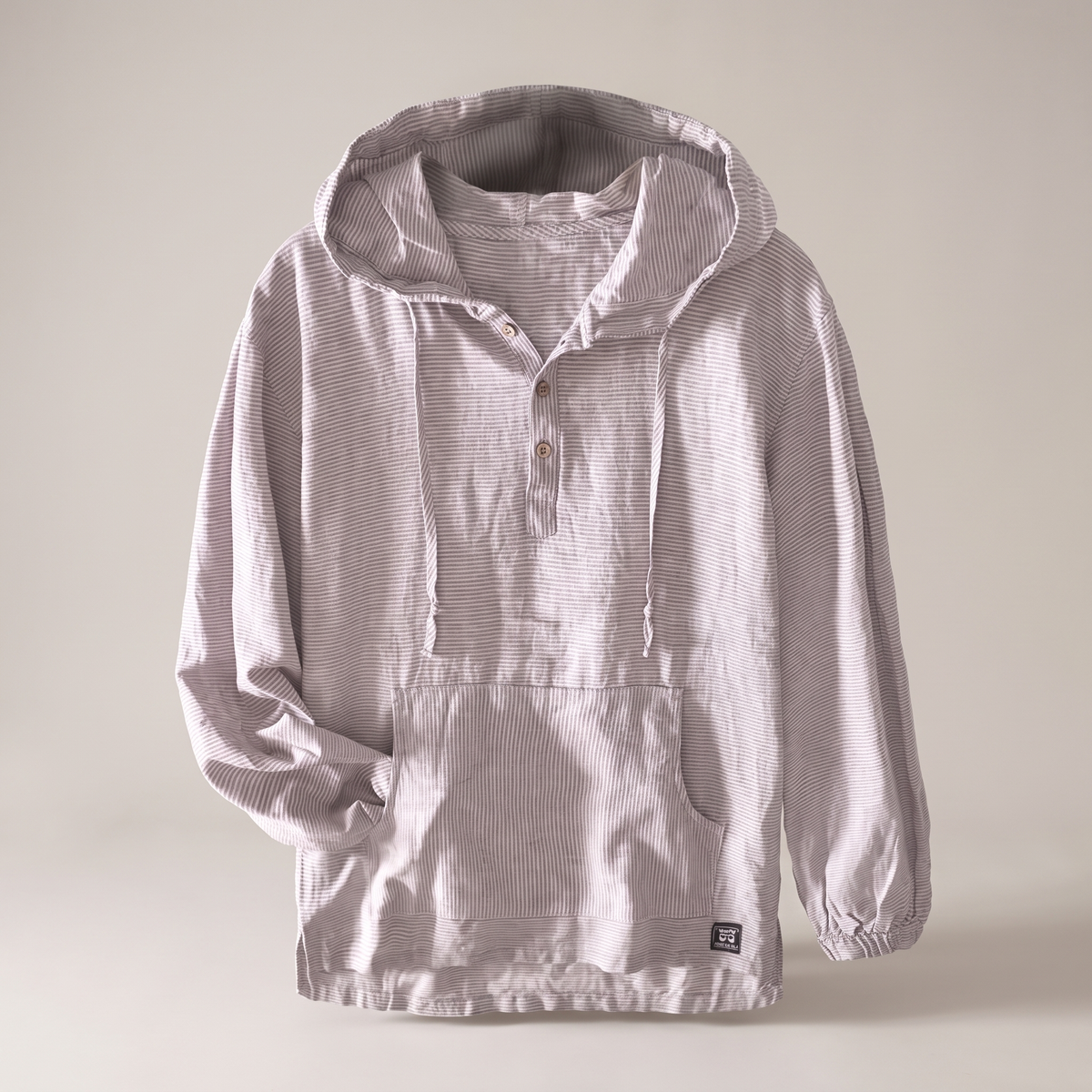 Andora Linen Hoodie - Pink