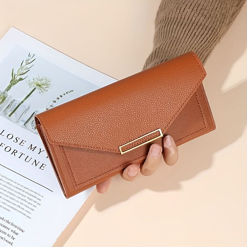Annelise Envelope Clutch - Brown