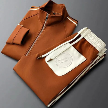 Apex Elite Tracksuit Set - Brown