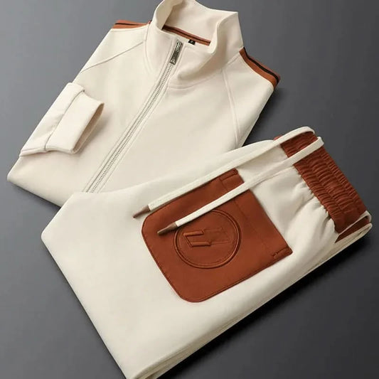 Apex Elite Tracksuit Set - Cream