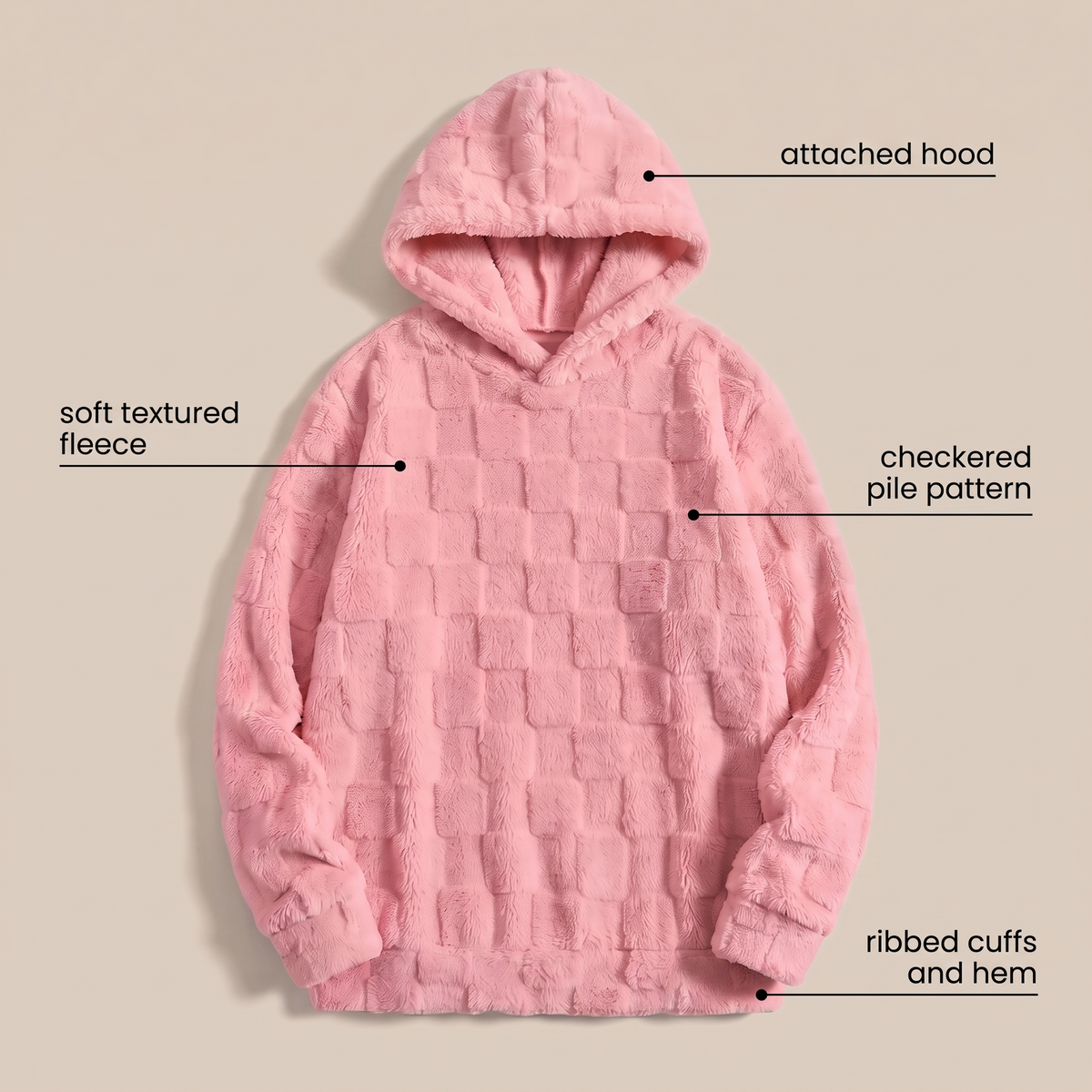 Arabella Cosy Pattern Hoodie