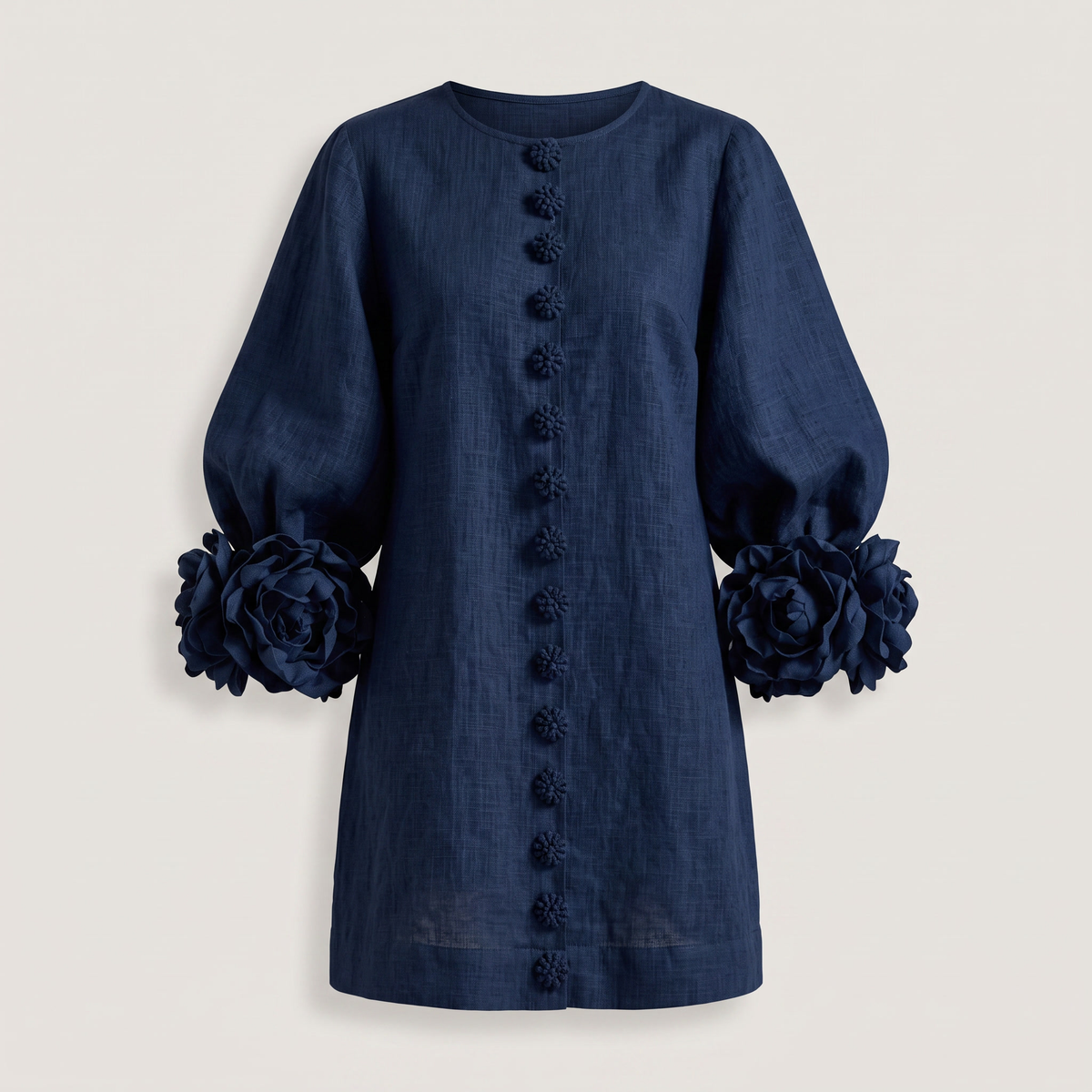 Arabella Floral Mini Dress - Navy