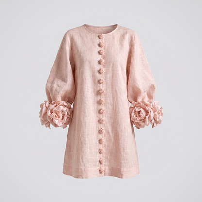Arabella Floral Mini Dress - Pink
